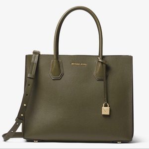 Michael Kors NWT Large Acordian Tote Olive